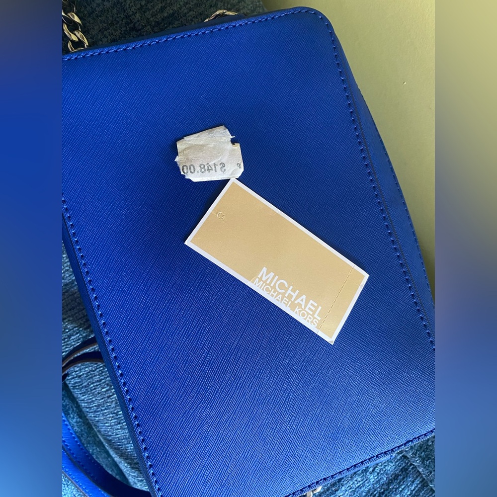 Michael Kors 💙 Vibrant Blue 💙 Jet Set Crossbody Bag - Picture 6 of 11